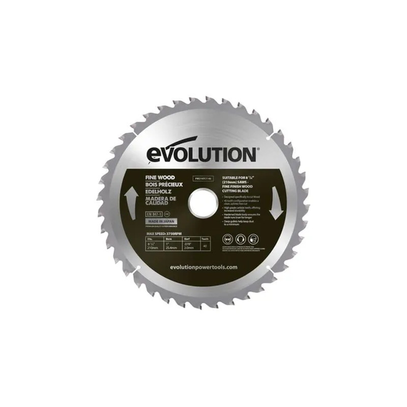 Lame de scie circulaire pour le bois Evolution ø210x20 mm - vue 3
