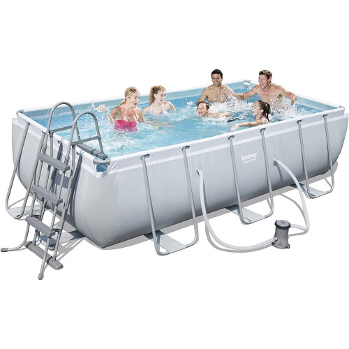 Piscine hors-sol tubulaire Power Steel - L. 4.04 x l. 2.01 x H. 1 m - BESTWAY