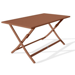 Table à manger de jardin - tb140-terra rectangulaire et pliante Marius - DCB GARDEN