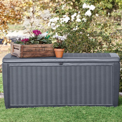 Coffre de jardin SUMATRA en résine - gris anthracite - 511 litres - Keter