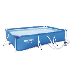 Piscine plastique rectangulaire 3 x 2.55 m H. 66 cm de marque BESTWAY, référence: J7760700