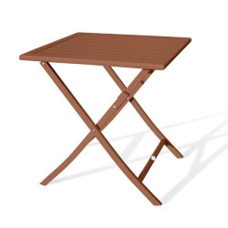 Table à manger de jardin de repas Marius-tb70-terra carré terracotta - DCB GARDEN