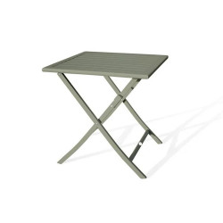 Table de jardin pliante carré de couleur vert pour 2 personnes de marque DCB GARDEN, référence: J7760900