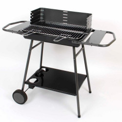 Barbecue charbon de bois en acier de couleur Gris - SOMAGIC