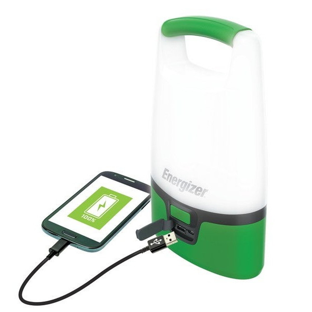 Lanterne Rechargeable USB Vert avec fonction Power Bank
