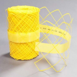 Grillage avertisseurs jaune, L.25 x l.0,3 m de marque Centrale Brico, référence: J7778100