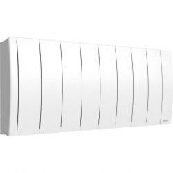 Radiateur électrique connecté IPALA bas 1000W blanc - inertie fluide - SAUTER