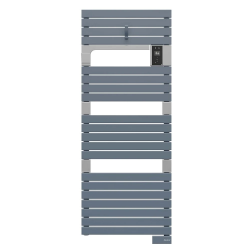 Radiateur sèche-serviettes ASAMA CLASSIC bleu gris 750W - connecté - SAUTER