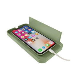 Porte smartphone pour sèche-serviettes ALUTU MUSIC - Vert Amande - SAUTER
