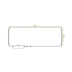 Chauffe-eau électrique CANGAR horizontal mural 200L - ACI Hybride - SAUTER