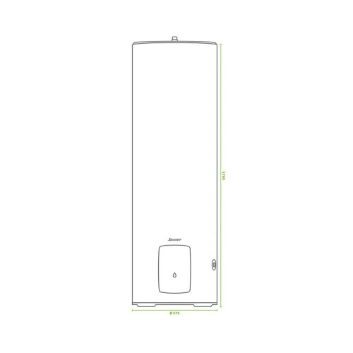 Chauffe-eau électrique CANGAR vertical sur socle 300L - ACI Hybride - SAUTER