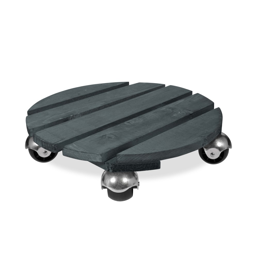 Louis Moulin Roule plante en bois rond "Basics " 37 5 cm - vue 2