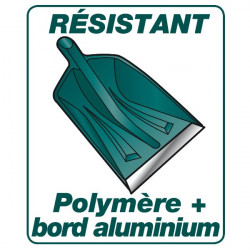 Pelle Smax avec réglette aluminium - manche bois pomme certifié PEFC 100% - Leborgne