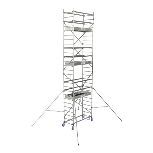 Echafaudages roulants en aluminium Cross 180 - 2 planchers  - plancher 2,85 m - Tubesca-Comabi