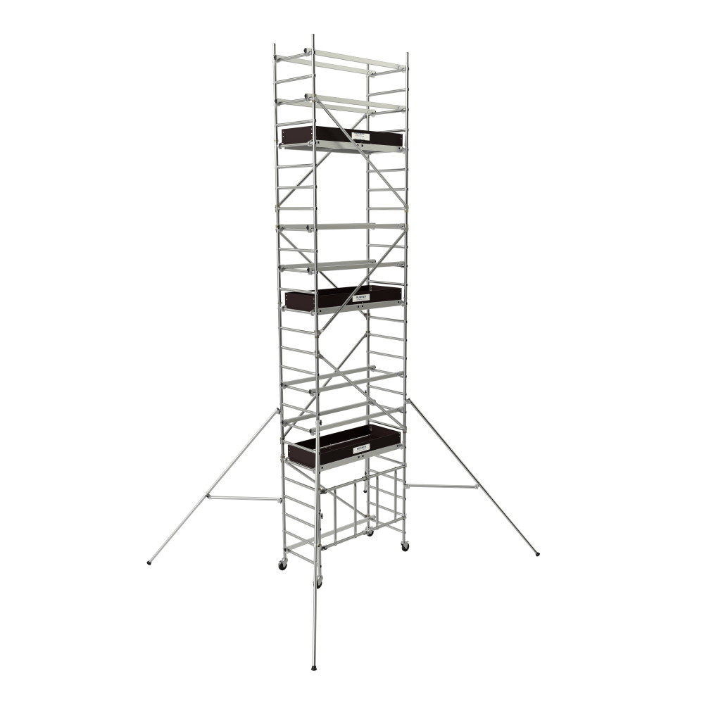 Echafaudages roulants en aluminium Runner - 2 planchers - planche 4,6 m