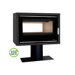 Insert poêle à bois Ecodesign PORTIMAO-SL-795-S-DF-BASE Double face - 7KW + Ventilation de marque TERMOFOC, référence: B7838500