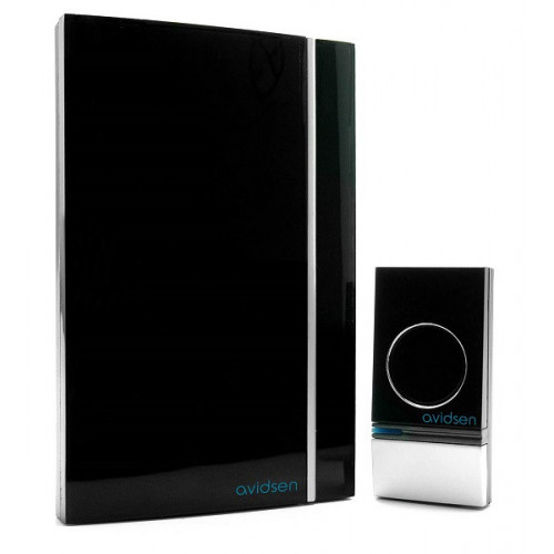 Carillon sans fil Black Glossy (portée 100 m) - Avidsen
