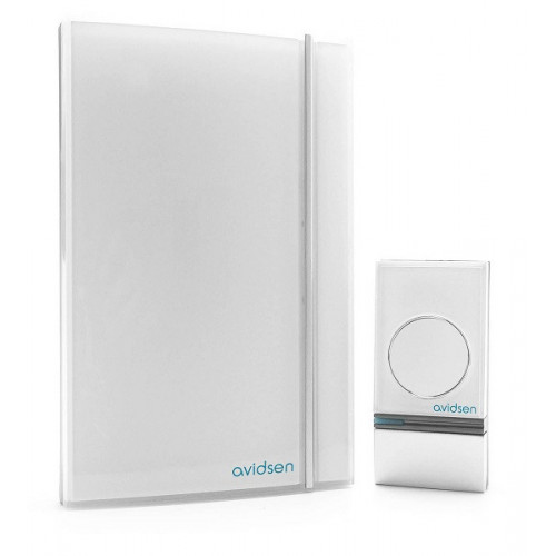 Carillon sans fil White Glossy (portée 100 m) - Avidsen