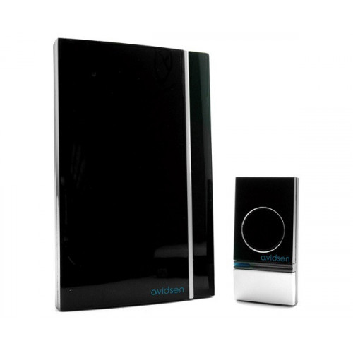 Carillon sans fil Black Glossy (portée 200 m) - Avidsen