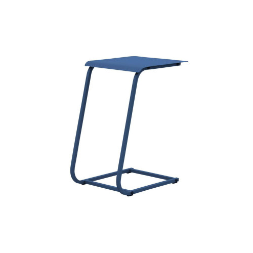 Table basse de jardin Violette II en acier 35 x 52 x 48 cm - bleu - PROLOISIRS