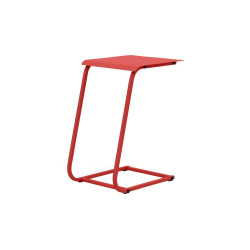 Table basse de jardin Violette II en acier 35 x 52 x 48 cm - rouge de marque PROLOISIRS, référence: J7845900