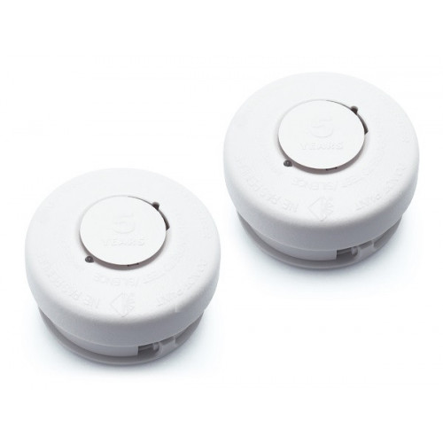 Lot de 2 détecteurs avertisseurs de fumée CE NF 5 ans - Avidsen