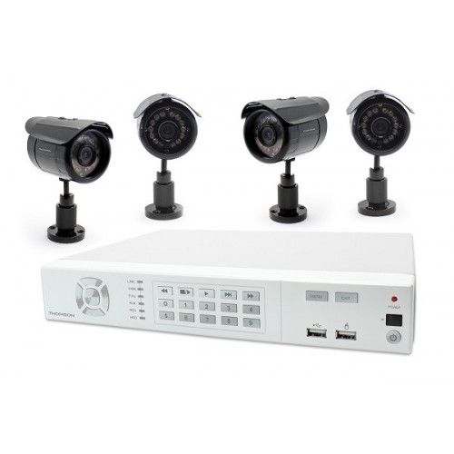 Enregistreur numérique 1 To Vidéo couleur IP (4 caméras) - Thomson