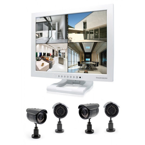 Kit de vidéosurveillance IP Couleur - Thomson