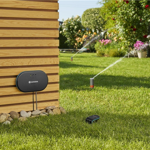 Kit smart Multi-Channel Irrigation Control + Sensor - jusqu'à six zones de jardin - GARDENA