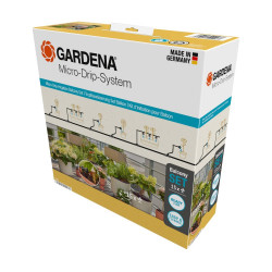 Kit d'initiation goutte-à-goutte pour balcon - jusqu'à 15 plantes - GARDENA