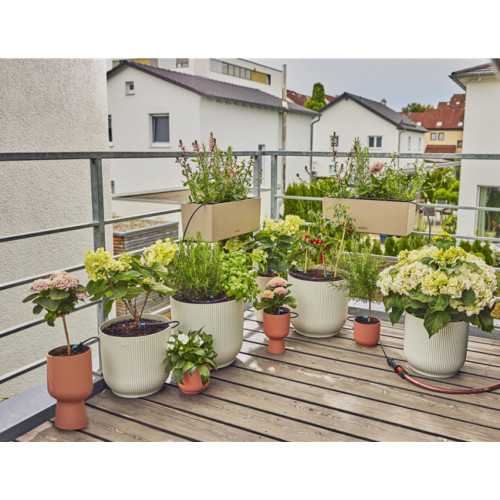 Kit d'initiation goutte-à-goutte pour balcon - jusqu'à 15 plantes Micro-Drip-System - GARDENA
