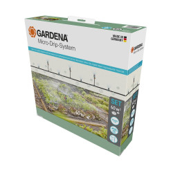 Kit d'initiation goutte-à-goutte pour potagers, plates-bandes et bordures de fleurs - 60 m² - GARDENA