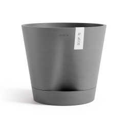 Pot Rond Venice 2 Gris + réservoir d'eau - Ø 30 x H. 26,3 cm - 4 L