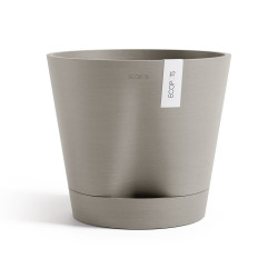 Pot Rond Venice 2 Taupe + réservoir d'eau - Ø 30 x H. 26,3 cm - 4 L