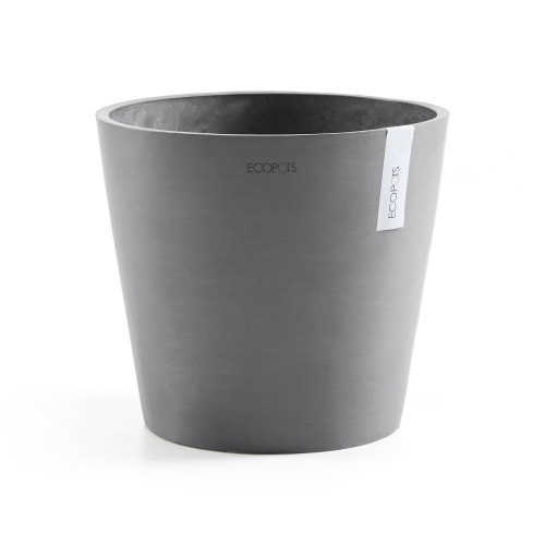 Pot Rond Amsterdam 25 Gris - Ø 25,4 x H. 24,5 cm - 9,7 L - ECOPOTS