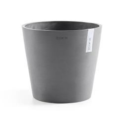 Pot Rond Amsterdam 30 Gris - Ø 30 x H. 26,3 cm - 12,8 L de marque ECOPOTS, référence: J7862300