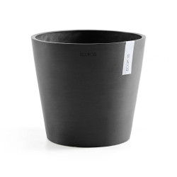 Pot Rond Amsterdam 25 Gris Foncé - Ø 25,4 x H. 24,5 cm - 9,7 L de marque ECOPOTS, référence: J7862600