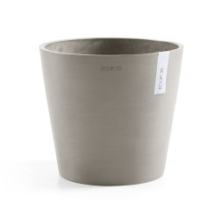 Pot Rond Amsterdam 25 Taupe - Ø 25,4 x H. 24,5 cm - 9,7 L de marque ECOPOTS, référence: J7863000