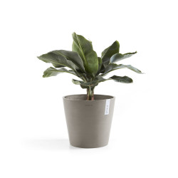 Pot Rond Amsterdam 25 Taupe - Ø 25,4 x H. 24,5 cm - 9,7 L - ECOPOTS