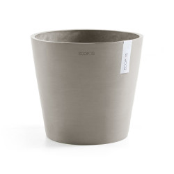 Pot Rond Amsterdam 30 Taupe - Ø 30 x H. 26,3 cm - 12,8 L de marque ECOPOTS, référence: J7863100