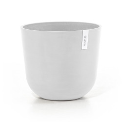 Pot Rond Oslo 35 Blanc Pur - Ø 35 x H. 30,5 cm - 21,7 L de marque ECOPOTS, référence: J7863500