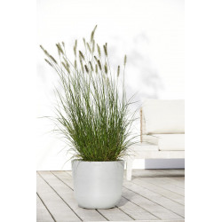 Pot Rond Oslo 35 Blanc Pur - Ø 35 x H. 30,5 cm - 21,7 L - ECOPOTS