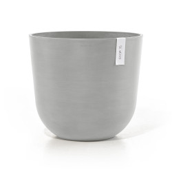 Pot Rond Oslo 45 Blanc Gris - Ø 45 x H. 39,2 cm - 46,6 L de marque ECOPOTS, référence: J7863800