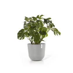 Pot Rond Oslo 55 Blanc Gris - Ø 55 x H. 47,9 cm - 85,6 L - ECOPOTS