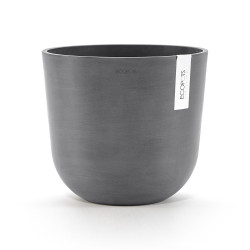 Pot Rond Oslo 25 Gris - Ø 25 x H. 21,8 cm - 7,7 L de marque ECOPOTS, référence: J7864000