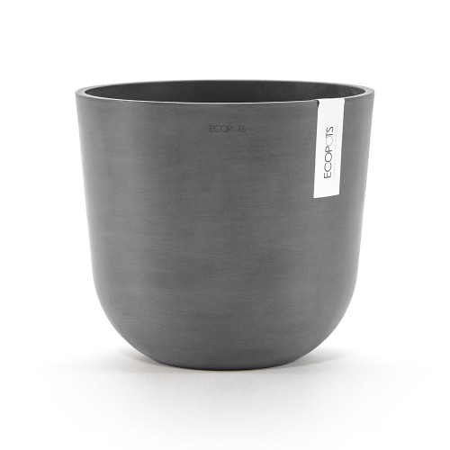 Pot Rond Oslo 25 Gris - Ø 25 x H. 21,8 cm - 7,7 L - ECOPOTS