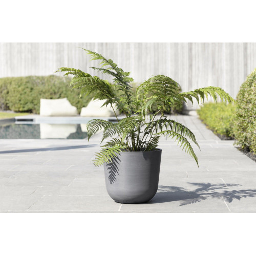 Pot Rond Oslo 35 Gris - Ø 35 x H. 30,5 cm - 21,7 L - ECOPOTS