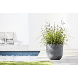 Pot Rond Oslo 45 Gris - Ø 45 x H. 39,2 cm - 46,6 L - ECOPOTS