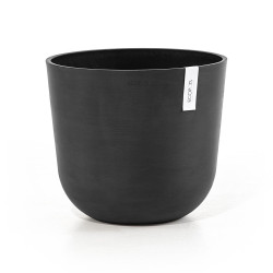 Pot Rond Oslo 35 Gris Foncé - Ø 35 x H. 30,5 cm - 21,7 L de marque ECOPOTS, référence: J7864500