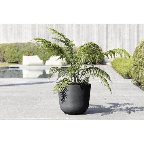 Pot Rond Oslo 35 Gris Foncé - Ø 35 x H. 30,5 cm - 21,7 L - ECOPOTS